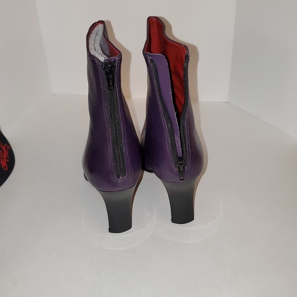 Jonathan Martin Women's Leather Juliet Zip Ankle Booties Size 9.5 - Picture 6 of 11